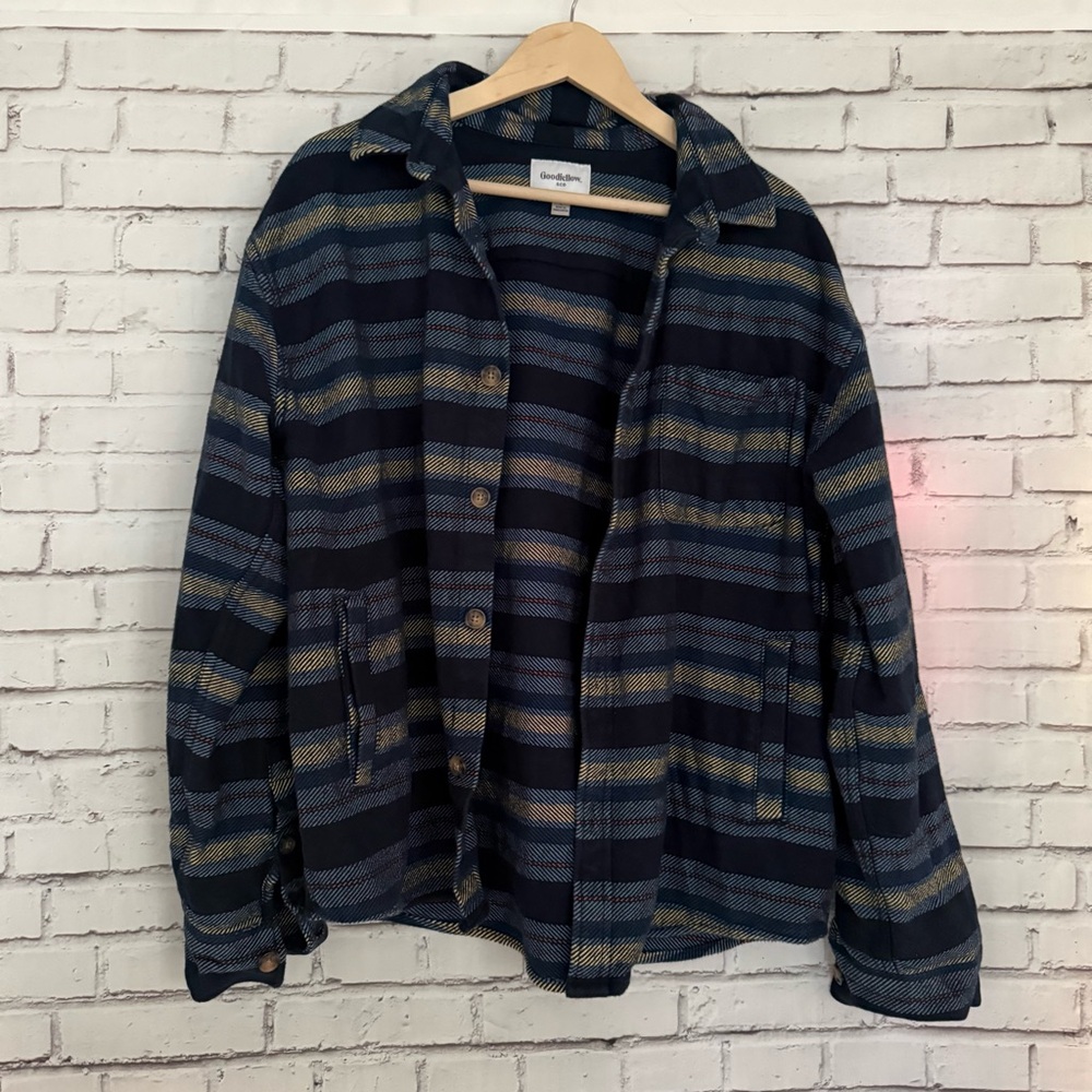 Goodfellow &‎ Co Multicolor Striped Shacket